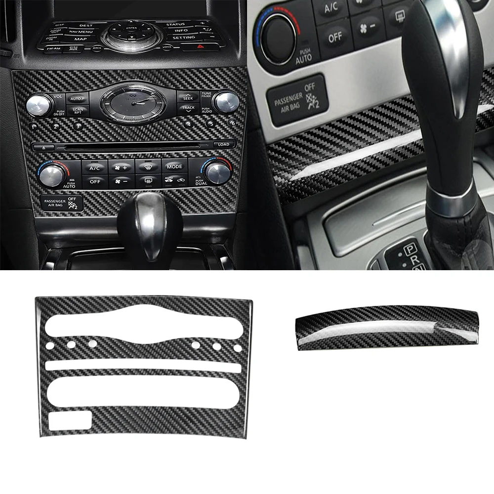 100-real-carbon-fiber-car-air-conditioner-panel-frame-cover-for-infiniti-g25-g35-g37-2007-2014-control-cd-switch-panel-trim