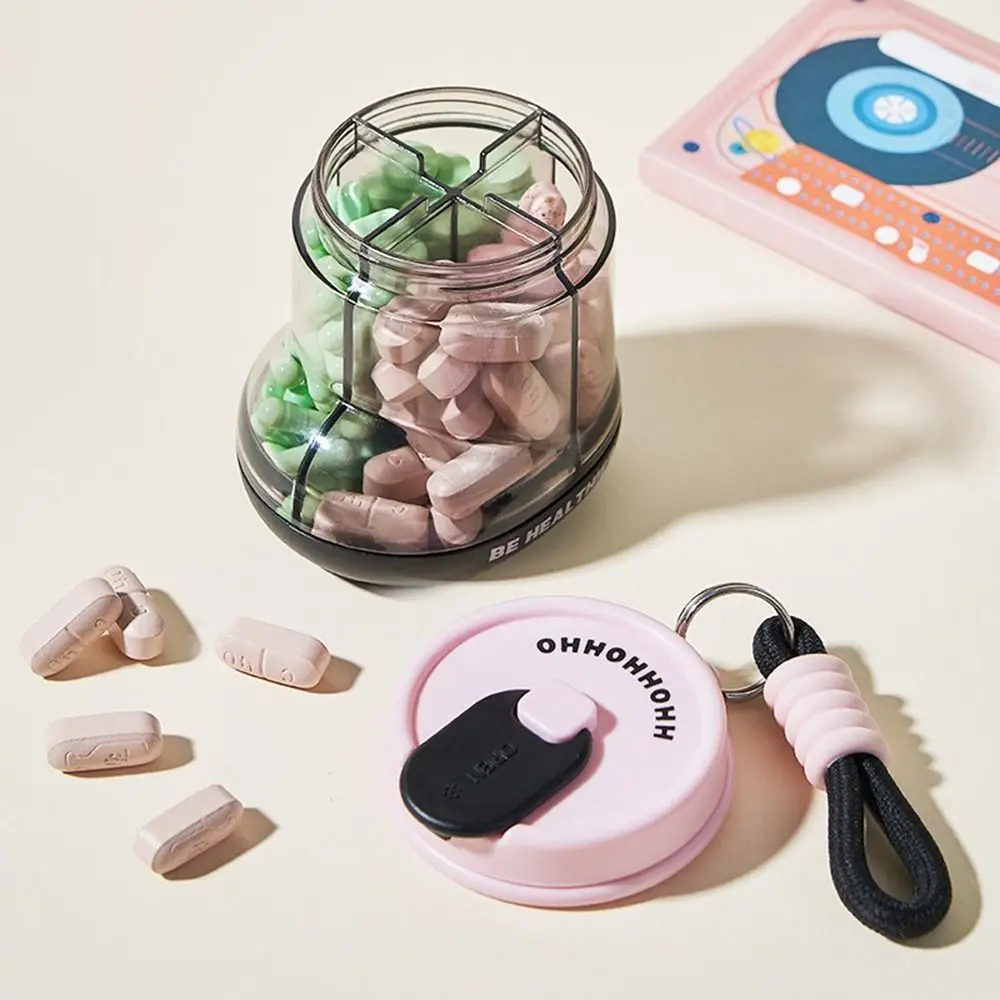 

Creative Plastic Boots Shape Pill Case Sealed Lanyard Pill Dispenser Transparent with Lid Pill Storage Box for Home