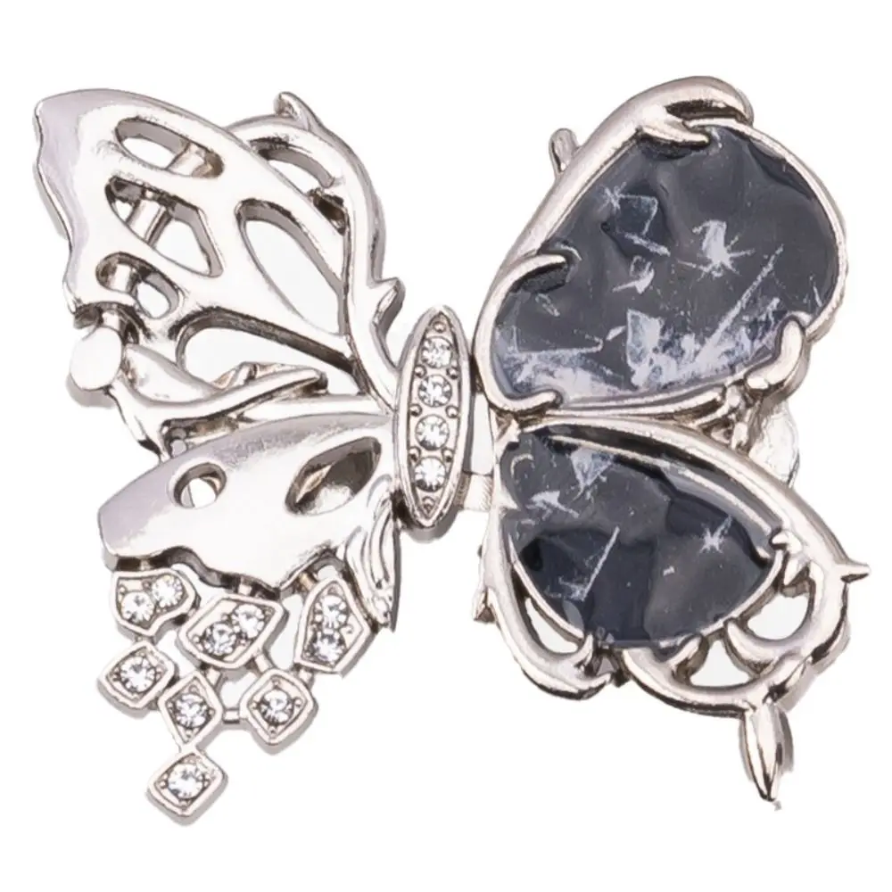 Alloy Waist Tightening Clip Rhinestones Decor Butterfly Shape Waist Reducer Clip Adjustable Tightness Detachable