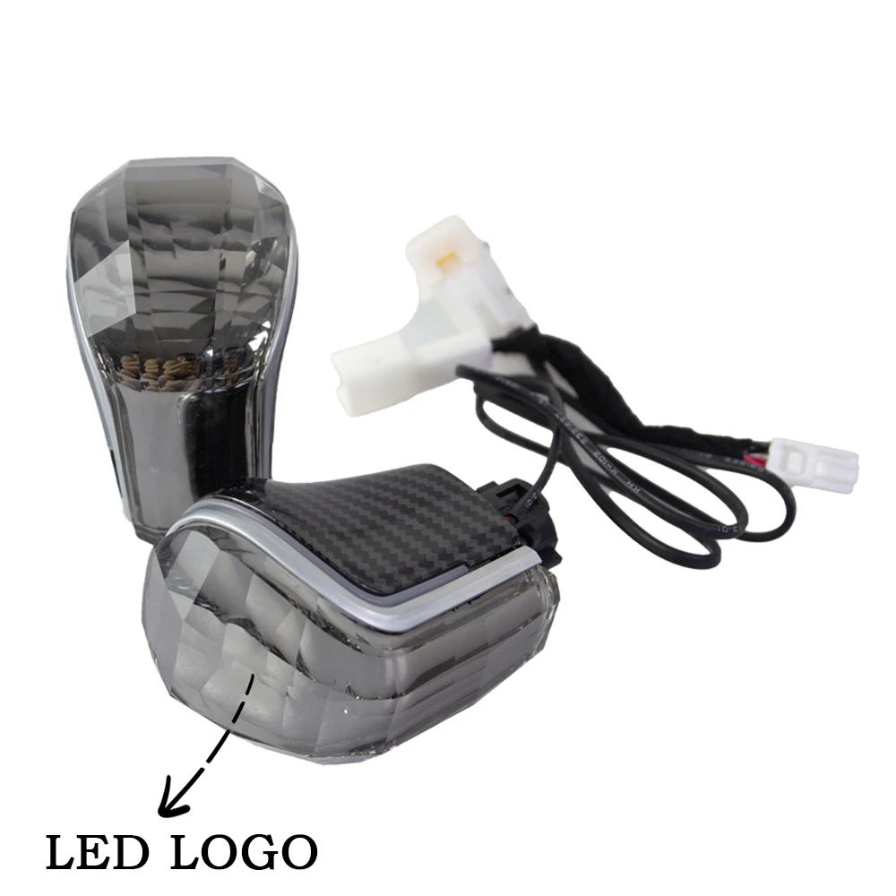 الأسلاك LED كريستال التحول المقبض مناسبة لتويوتا كورولا/كامري/ليفن/ليفين/الصليب/أفالون/الليون/CHR سبعة ألوان والعتاد رئيس