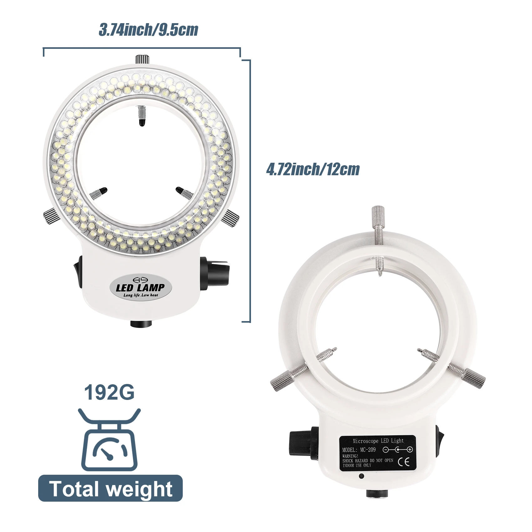 

【Горячие продажи!】144 светодиодов Кольцевой светильник Кольцевой светильник для мини-прицельной лампы 6000K 0-100% регулируемый Белый