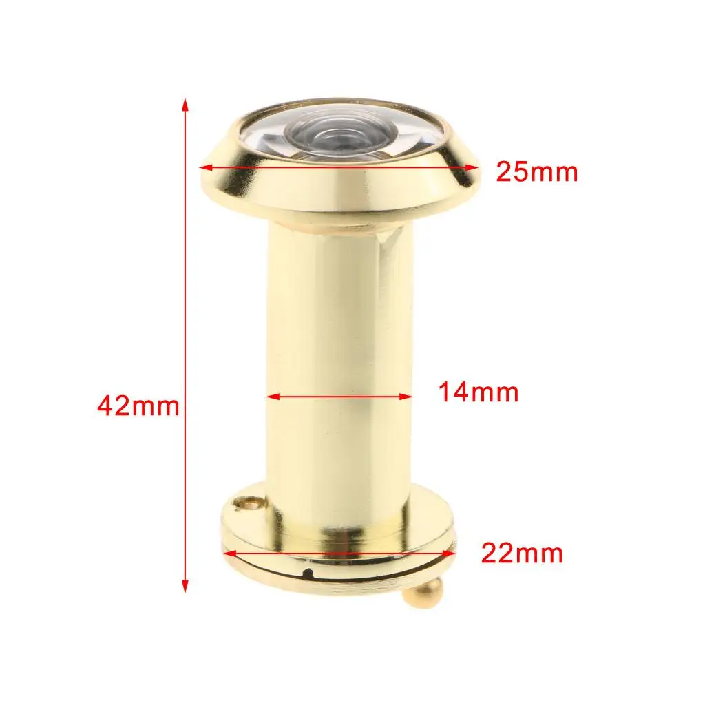 Дверной глазок 14 мм/16 мм, просмотр на 220 градусов с крышкой из цинкового сплава, безопасность