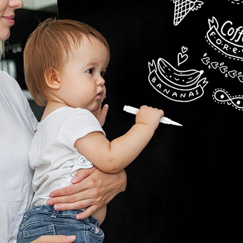 

10Pcs White Chalk Markers Liquid Erasable Blackboard Pens for Glass Writing Drawing Markers Portable School Office Accessories