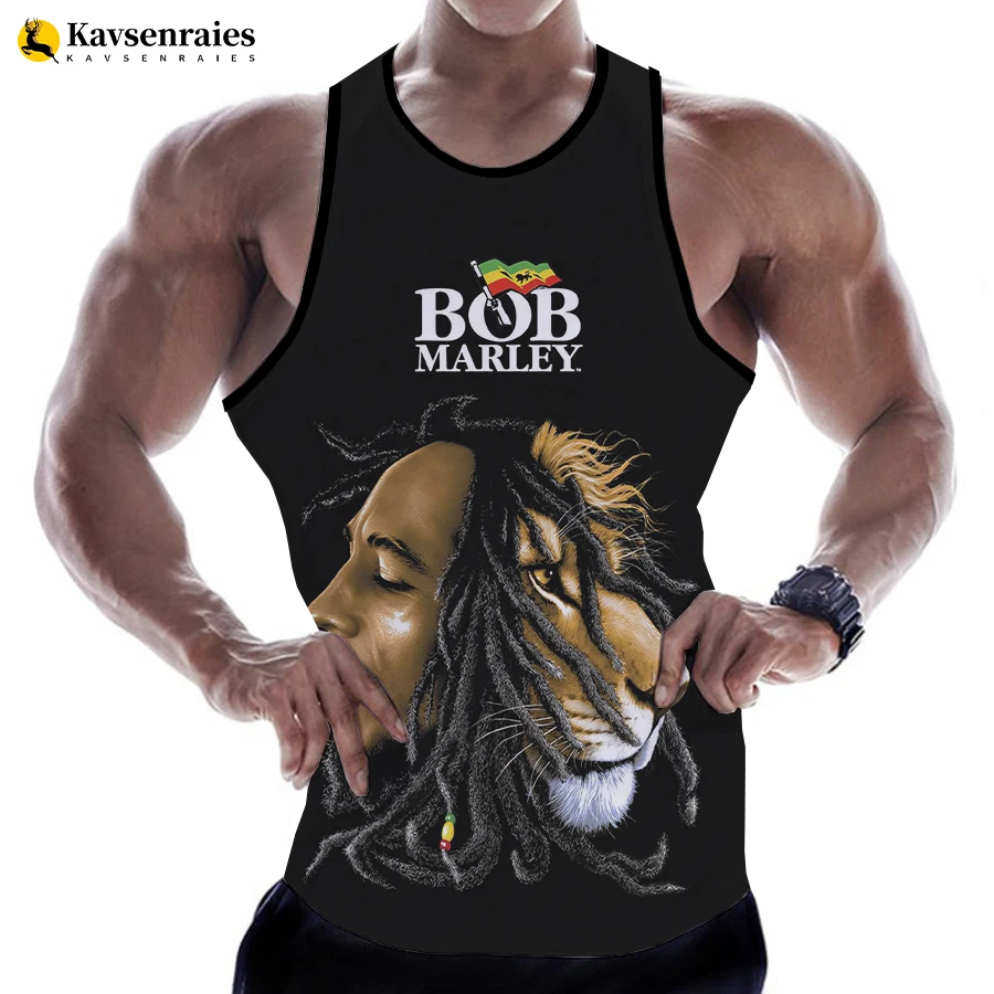 Bob Marley 3D Printed Tank Tops Men Women Hip Hop Harajuku Streetwear Oversized Sleeveless Shirts Men's Clothing Ropa Hombre