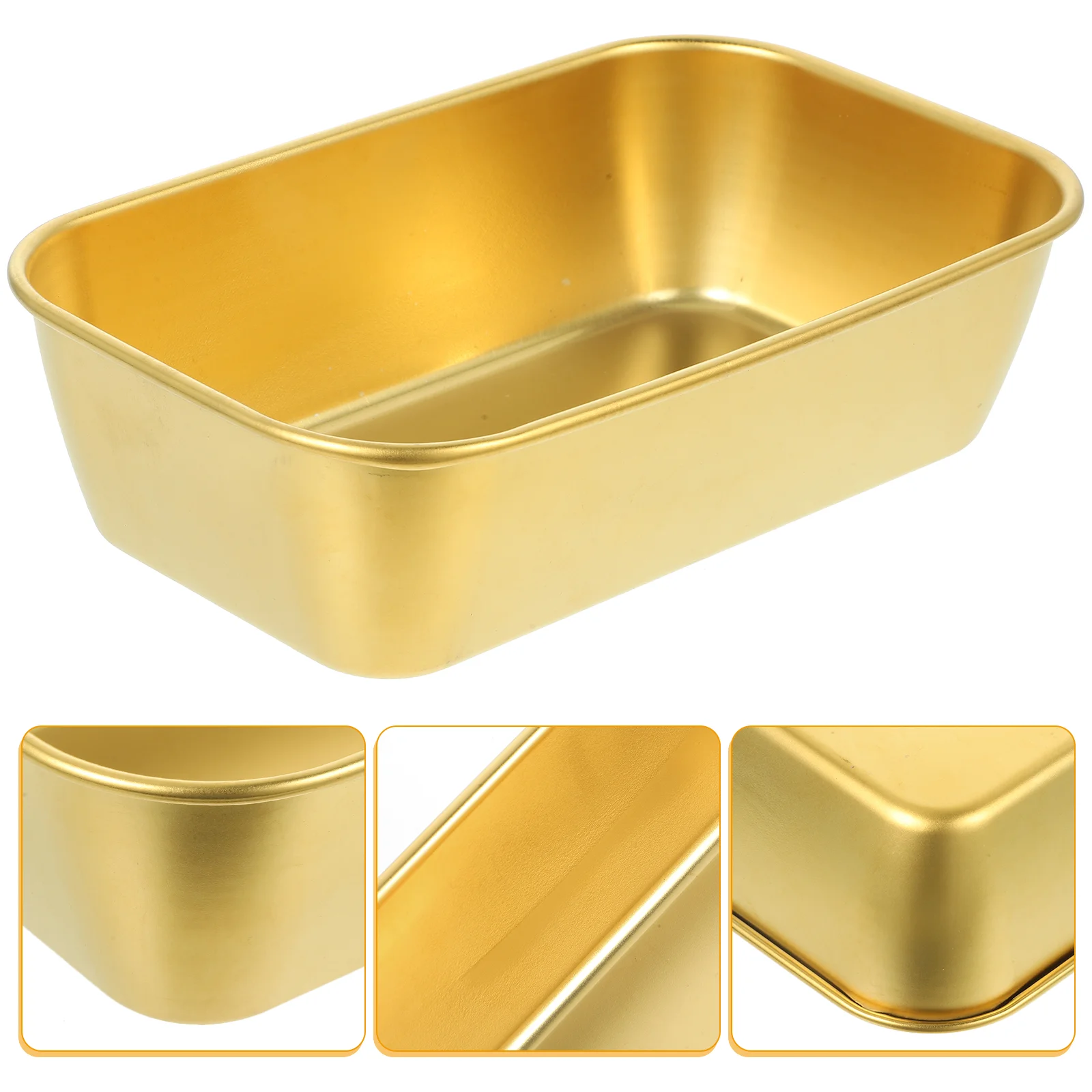 

Rectangular Baking Dish Food Serving Bowl Home Tray Snack Kitchen Gadget Loaf Bread Pan Multi-function Tools