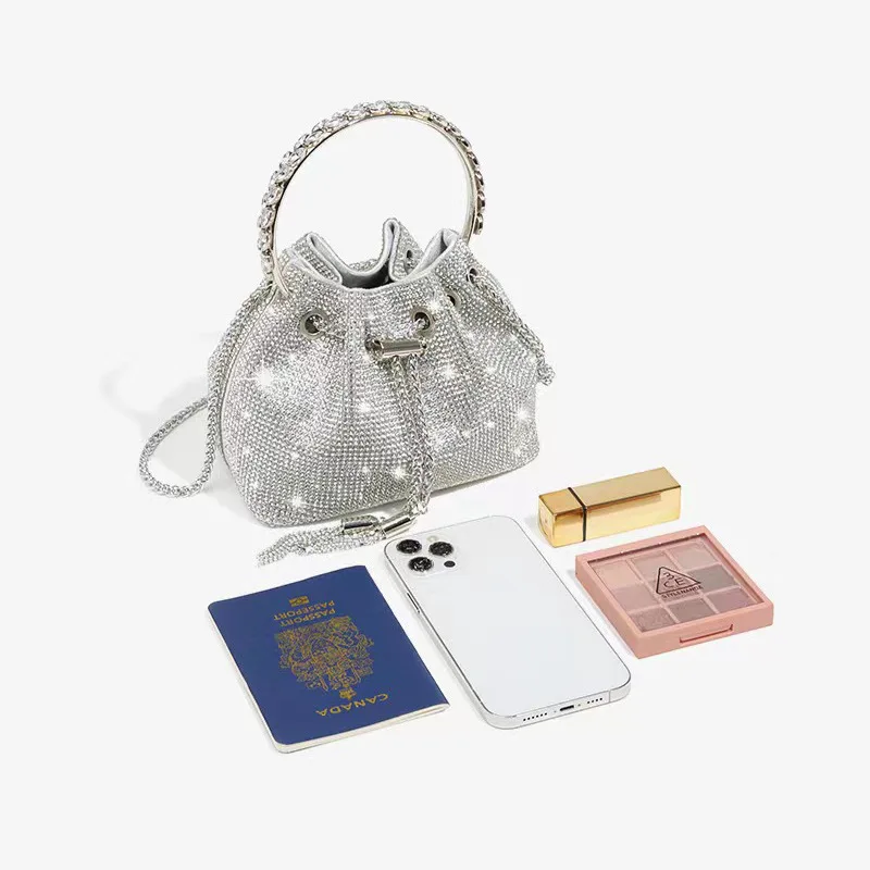 

Banquet bag Women's bag 2026 Spring new fashion chain full diamond single shoulder crossbody rhinestone bag