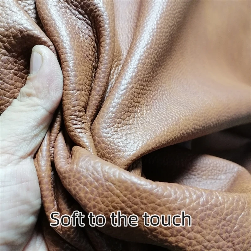 1.2mm Rub Color Brown Cowhide. First Layer Leather. Real Leather Fabric. Handmade DIY For Shoe Bag Card Bag. Full-Sheet Cutting