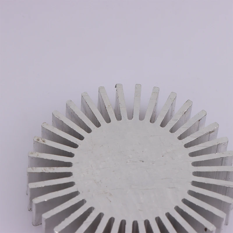 COB Radiator Diameter 50mm 3~7W High Power Led Heatsink Sunflower Solid Radiator Round Alloy Aluminum