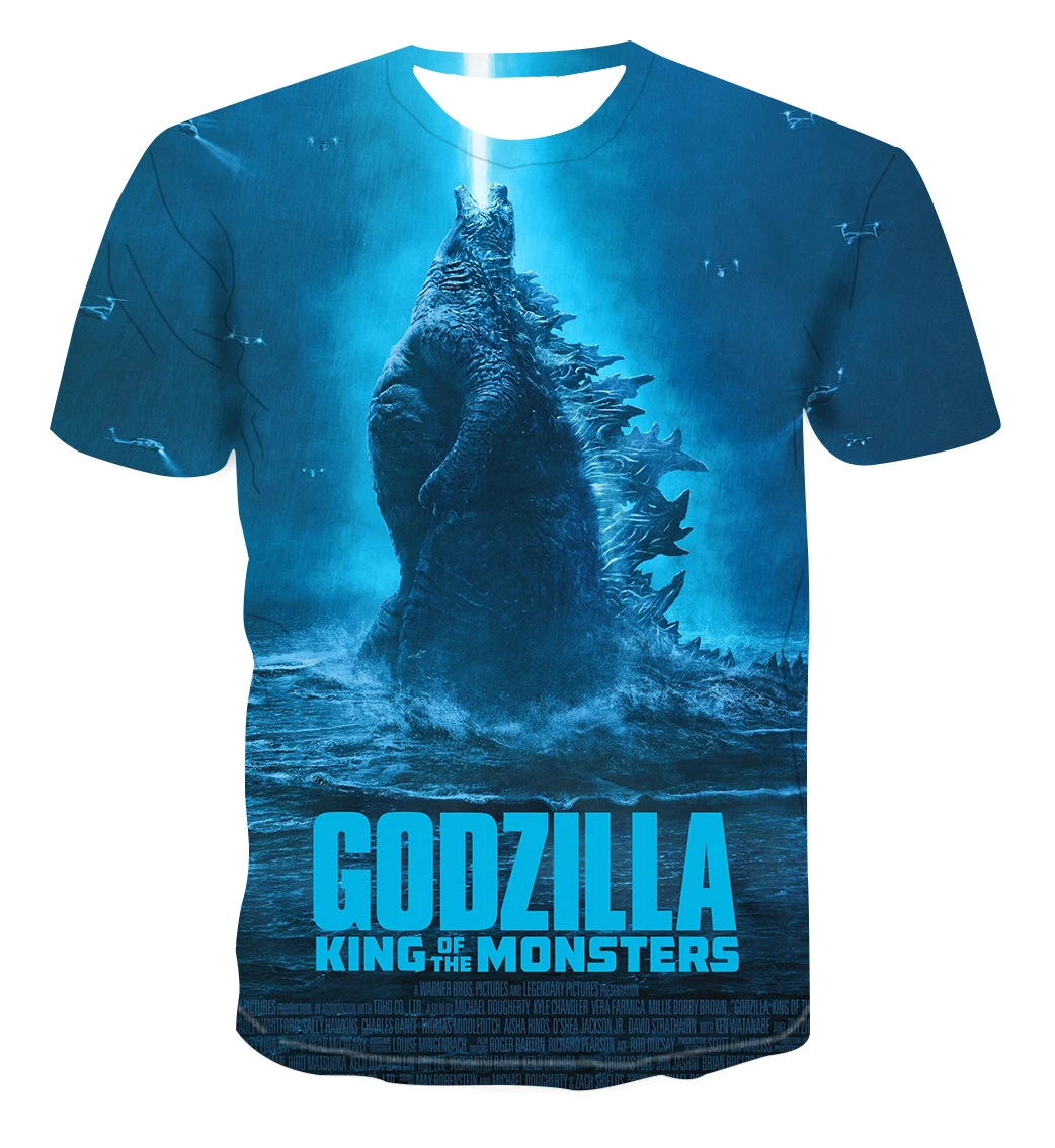 T-shirt fantasia dinosauro moda estiva T-shirt stampa 3D da uomo Casual maniche corte film film magliette divertenti Streetwears top