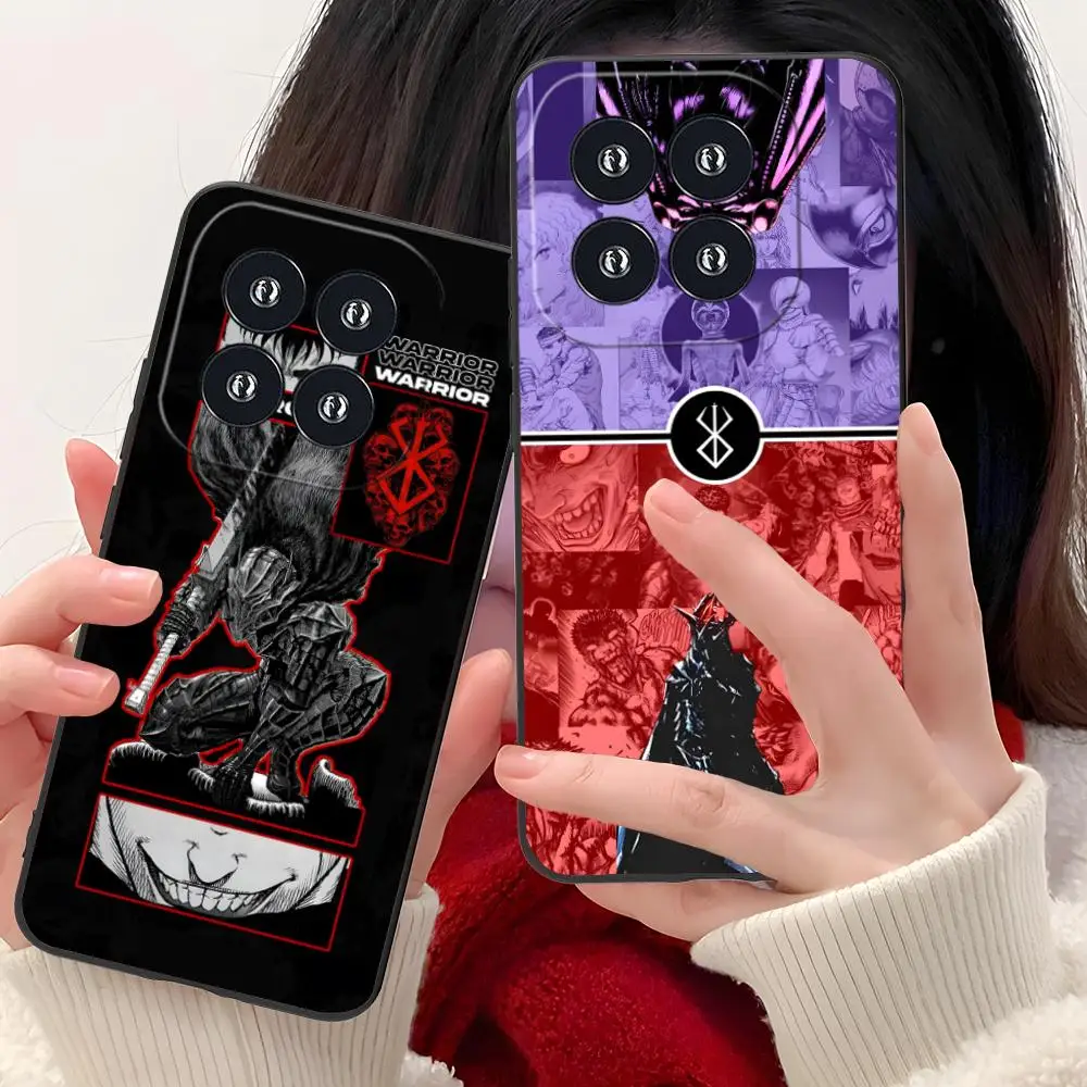 حافظة هاتف محمول Berserk-S Guts لهاتف Xiaomi 15 14 13 12 Mi 11 T Ultra Lite Pro S X 5G غطاء طباعة ملون للهواتف المحمولة جميلة #4