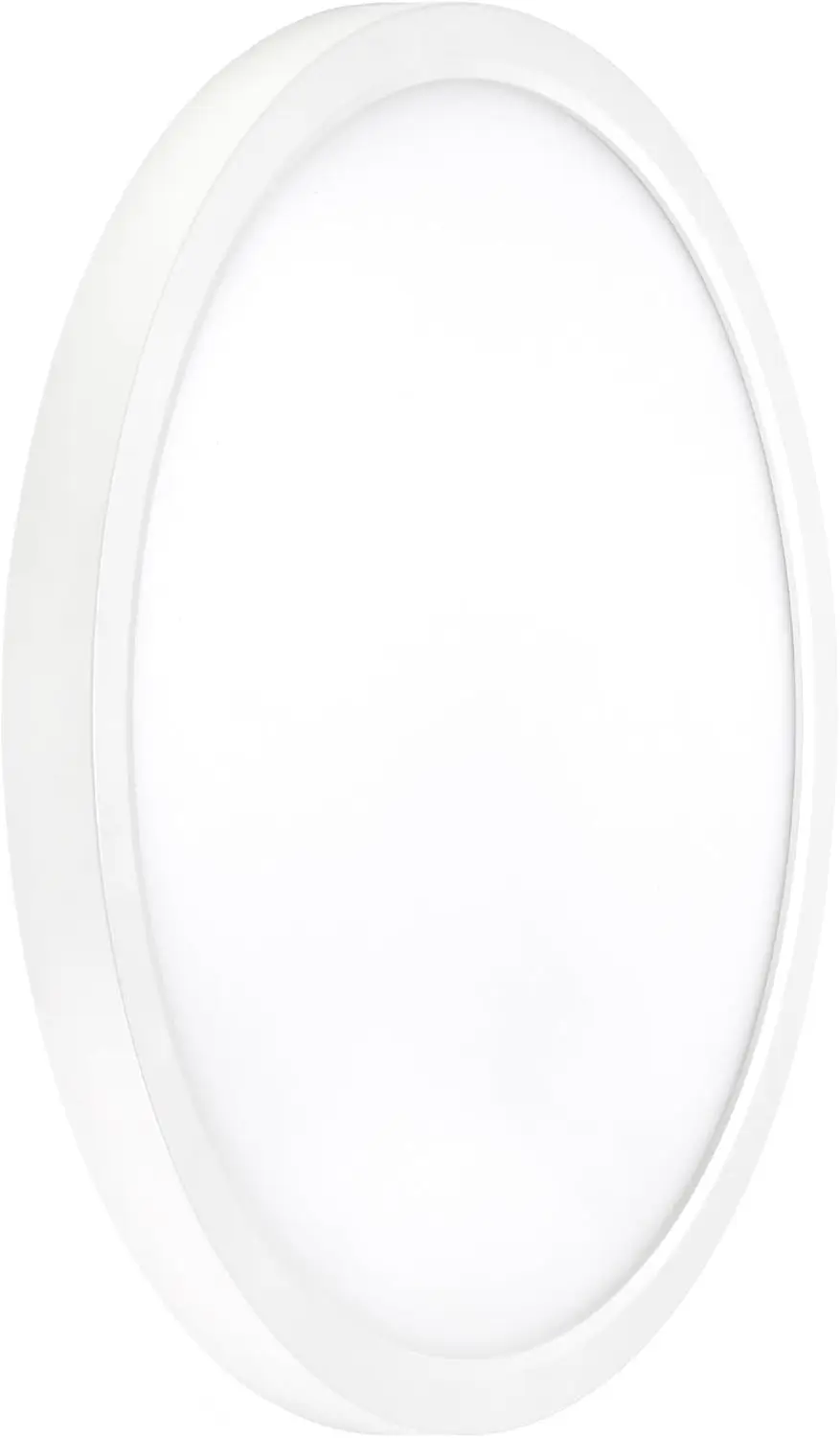 Maxxima 14 In. Led Flush Mount Ceiling Light, 2500 Lumens, 5 Cct 2700K/3000K/3500K/4000K/5000K Panel Light, White Trim Round