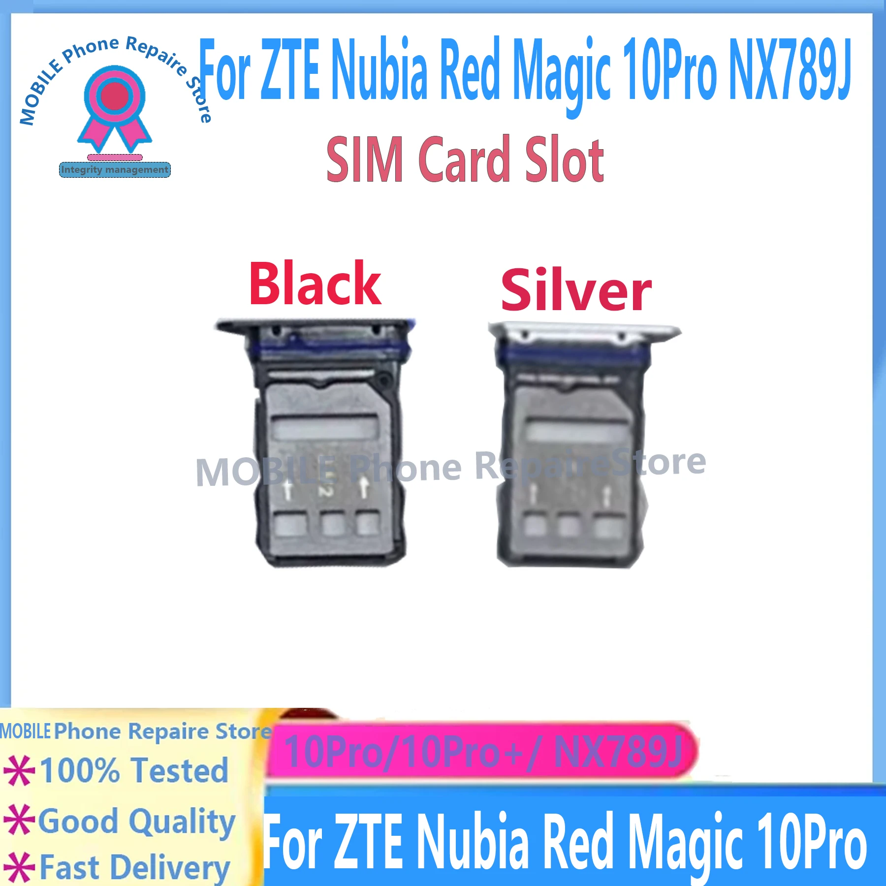 

Для ZTE Nubia Red Magic 10 Pro 10Pro Plus NX789J устройство чтения SIM-карт, гибкий кабель, замена OEM