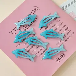 4Pcs Cute Cartoon Dolphin BB Hair Clip For Women Girls Versatile Bangs Hair Clip Fashion Side Clip Hair Accessories Gifts