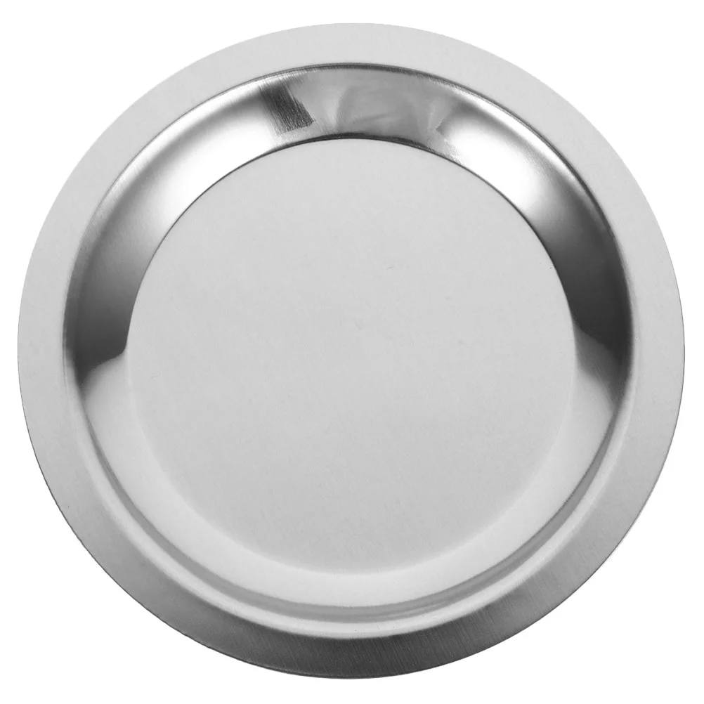 Drink The Spill Tea Stainless Steel Mat Cup Coasters Round Shape Anti-scald Silver Individual