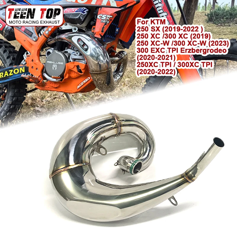 For KTM 250SX 250XC 300XC 250XCW 300XCW Exhaust Header 250XC 300XC TPI Exhaust Pipe OEM Dirt Bike Escape Moto Elbow Front Pipe