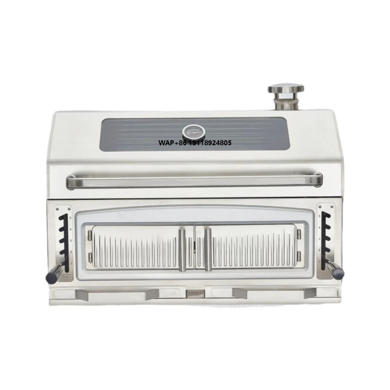 

Встраиваемый угольный гриль из нержавеющей стали 304 с 4-сторонней системой вентиляции и съемным пеплоуловителем для уличной кухни