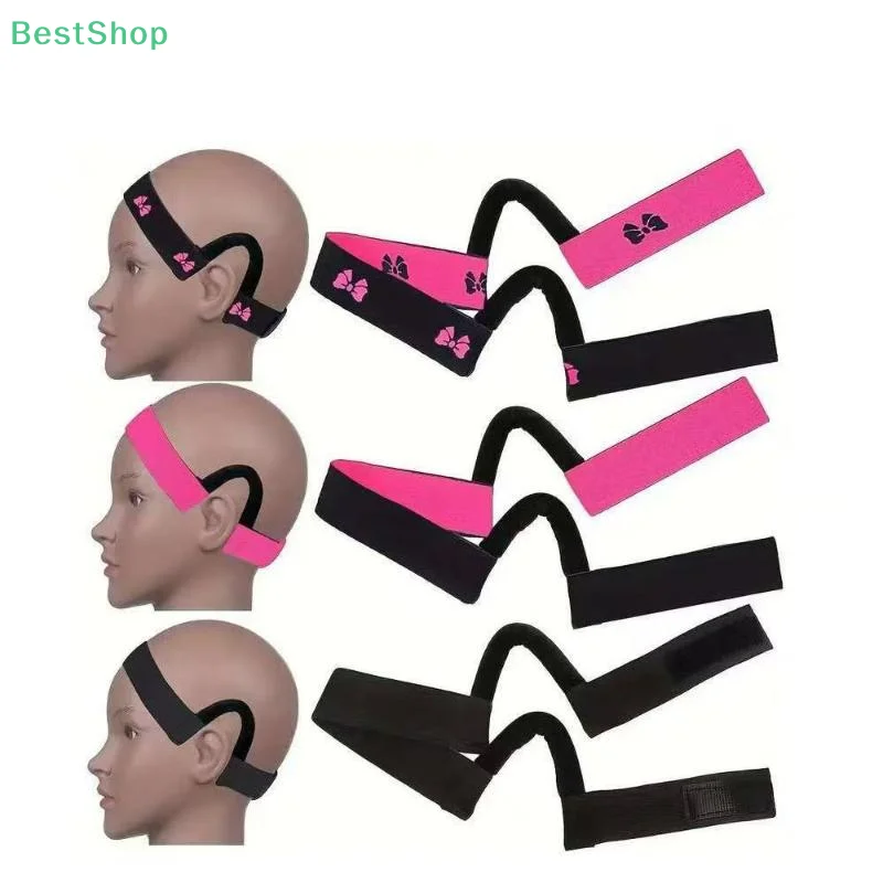 

★★★1Pcs Wig Head Cover Adjustment Strap, Elastic Strap With Ear Protection Lace Edge Band