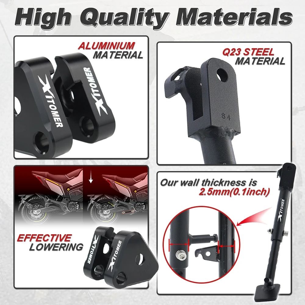 Motorcycle Adjustable Kickstan - огляд і ціна Kickstand Adjustable