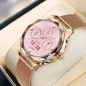 Zordai od8 amoled relógio inteligente feminino tela cheia ip68 à prova dip68 água senhoras relógio inteligente esportes rastreador de fitness meninas smartwatch 2024