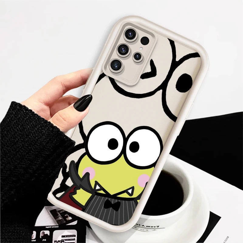 S-Sanrio Cute Cartoon Anime For Samsung Note 20 S24 S23 S22 S21 S20 Ultra Plus FE A25 A23 A22 A15 A31 5G Eye Ladder Funda