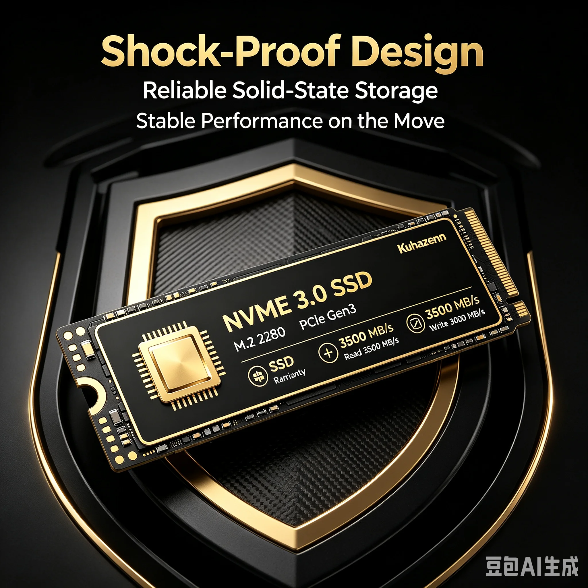 Kuhazenn Fast Boot NVMe PCIe 3.0 M.2 SSD 2280 Large Capacity Internal Hard Drive High Performance For Game PC Notebook Upgrade view 5