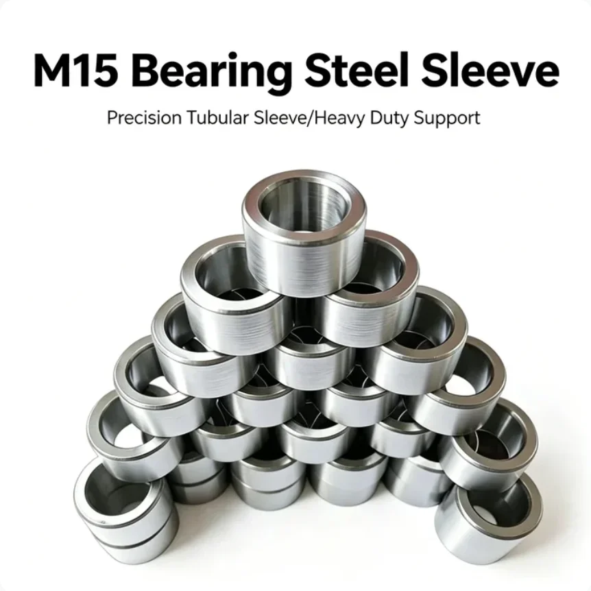 M15 1-5pcs Round Hollow Support Pillar Bearing Steel Unthreaded Spacer Tube Isolation Shim OD 4-40mm Separator Sleeve