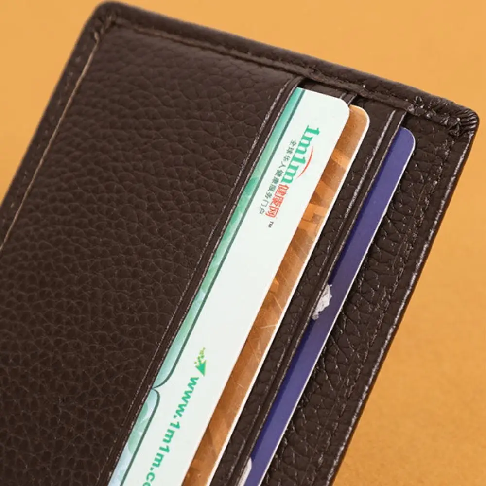 High Quality Solid Color Men Purse Foldable Multi-position Male Zipper Coin Pocket Ultrathin Durable Card Bag Travel