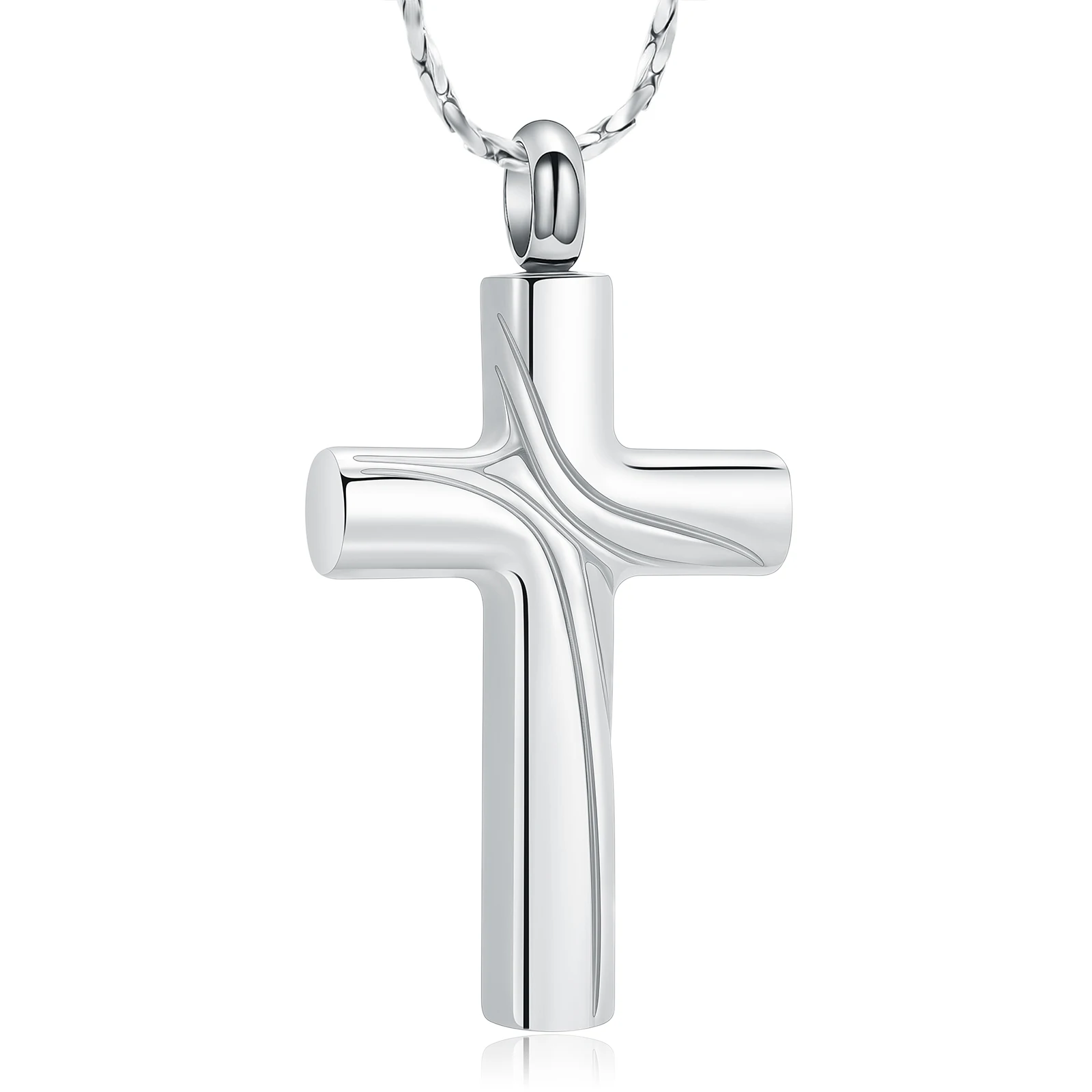 Cremation Jewelry for Ashes Cross Urn Necklace for Women Men Funeral Memorial Ashes Holder Pendant Keepsake of Loss Loved Ones