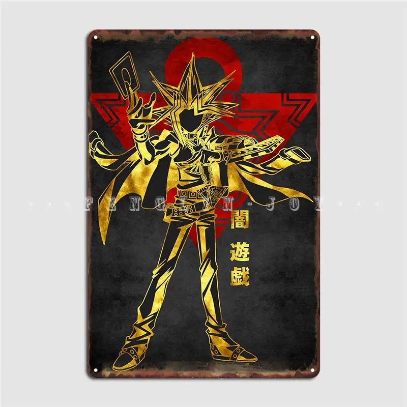 Yugi Yami Yu-Gi-Oh Metal Plaque Poster Cinema Living Room Party Customize Wall Decor Tin Sign Posters