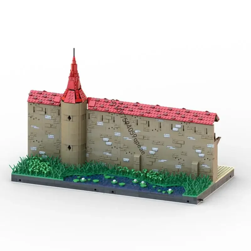 جديد 2276 قطعة Moc الأوروبي القرون الوسطى عرض الشارع جدار Markreuthe نموذج لغز مخصص لتقوم بها بنفسك الأفكار الإبداعية لعبة طفل هدية عيد ميلاد