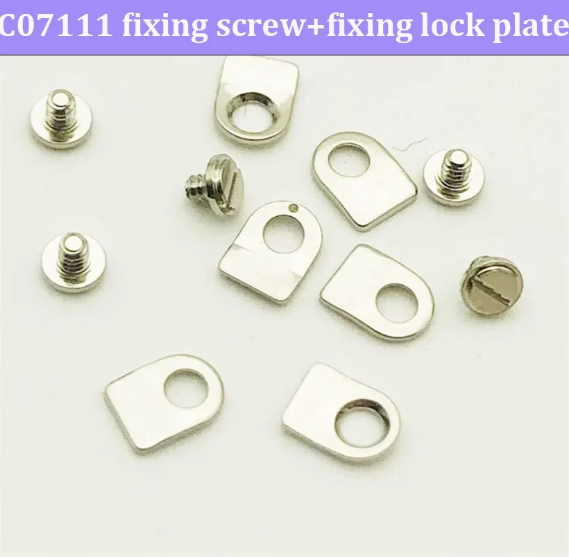 10 Pairs Watch Movement Fixing Screws And Plates C07111 Compatible Watchmaking Accessory Movement Pressing Fixing Screws