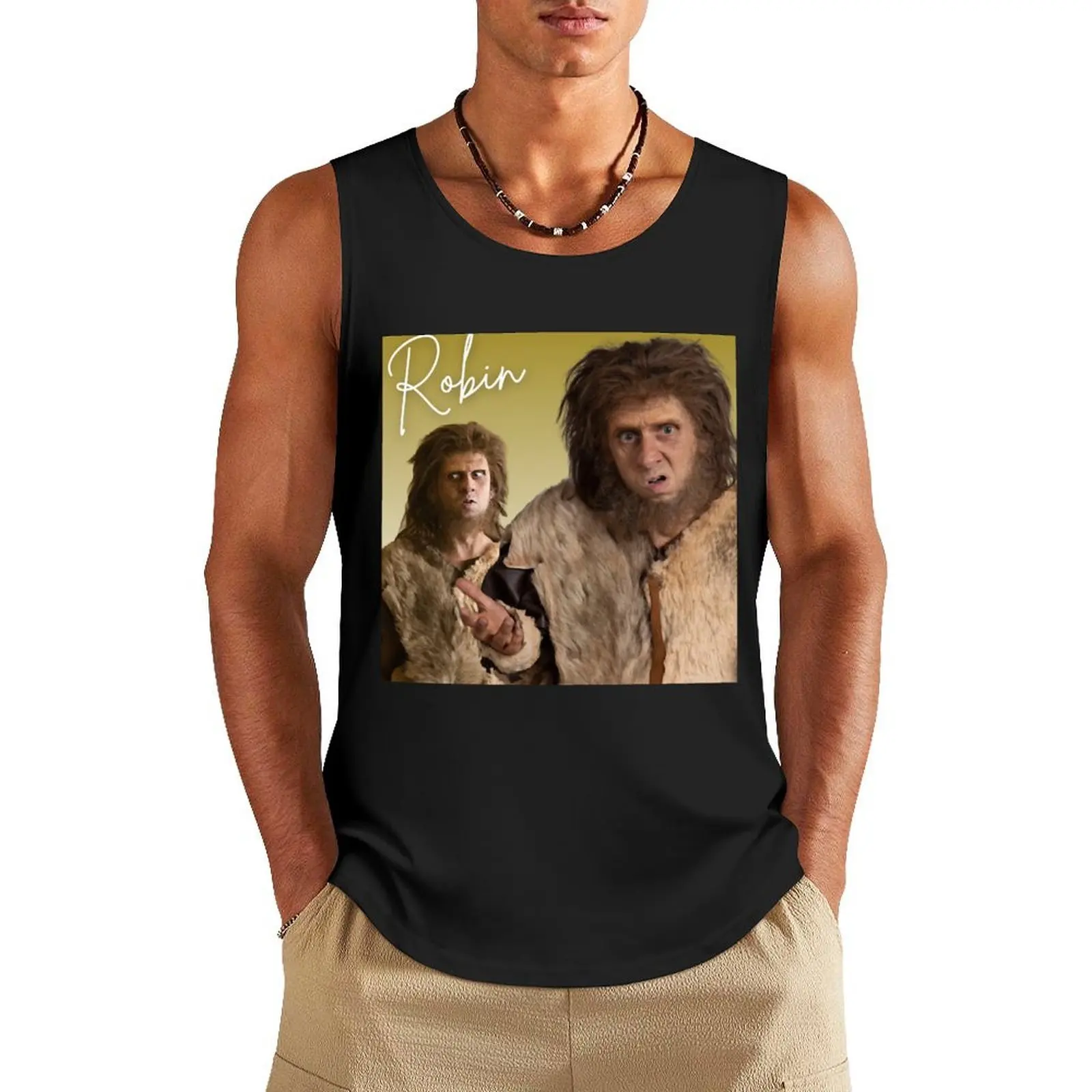 

BBC Ghosts Robin Retro Tee Tank Top vest men Body man vests for men