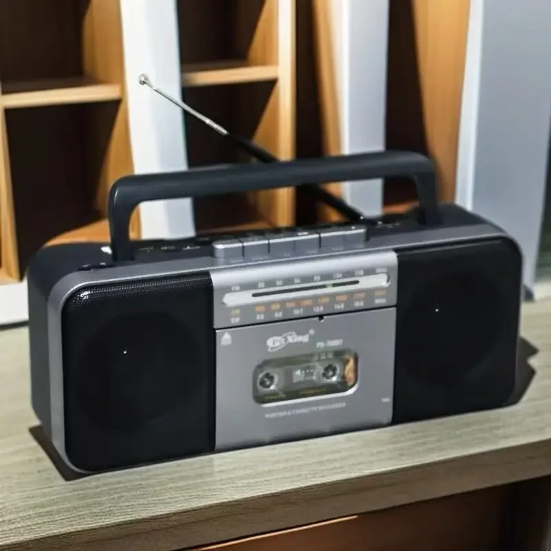 المحمولة سماعة لاسلكية تعمل بالبلوتوث خمر ريترو USB AM/FM/SW متعدد الموجات راديو ستيريو Boombox Mp3 الصوت كاسيت مشغل شرائط مسجل