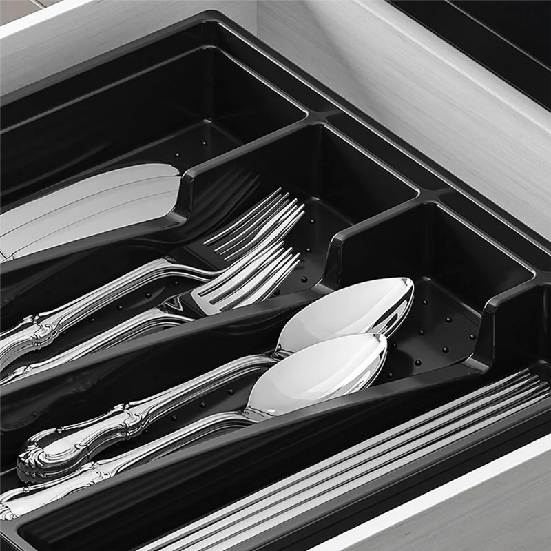B-T Portable Cutlery Storage Box Sealed Dustproof Cutlery With Lid Kitchen Spoon Fork Knife Storage Box