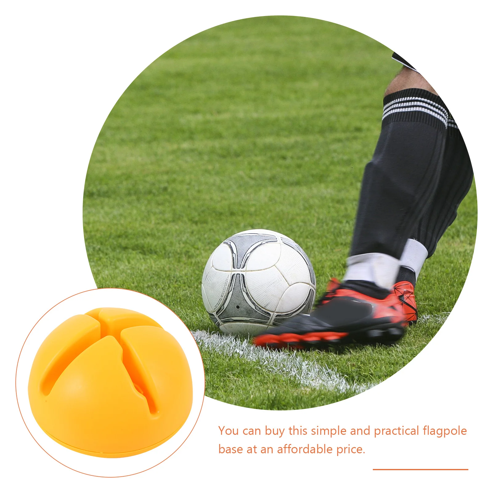 قاعدة حقن المياه لكرة القدم كرة القدم ركن سارية العلم حامل دائم في الهواء الطلق علامة القطب المعدات التبعي