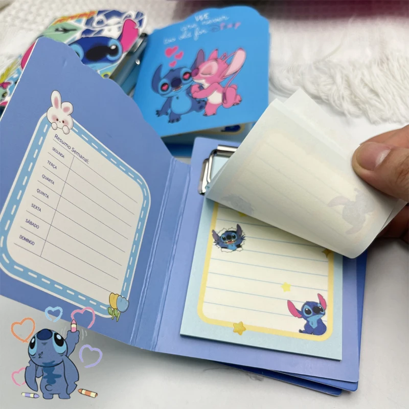 

Disney Stitch Mini Notebook Student Cute Message Notebook School Supplies Cartoon Children's Stationery Student Holiday Gifts