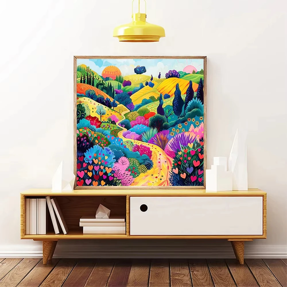 

Пазлы-головоломки «Цветы на сельской дороге» (1024 элемента) для всей семьи, игры для игровой комнаты, спальни, домашнего декора, подарок, без рамки