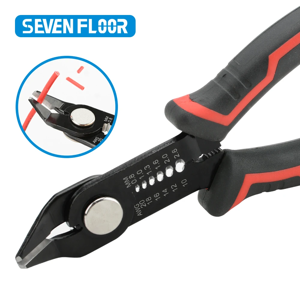 Wire Stripper Pliers Automatic Stripping Cutter Crimping Tool for Motorcycle Wiring Electrical Repair Maintenance Kit