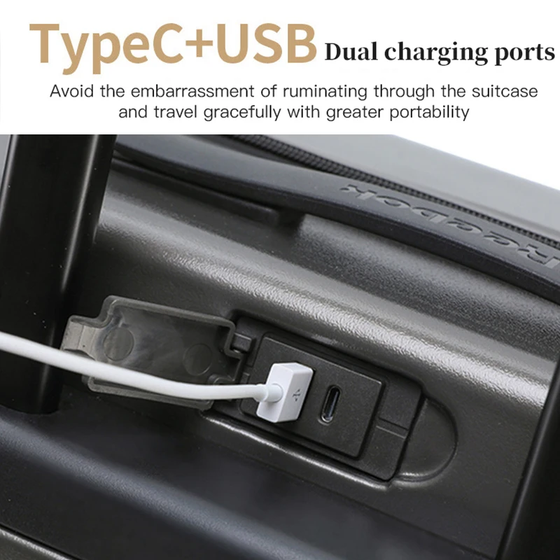 Bagage à main de 20 po – Valise à roulettes ultralégère pour PC, résistante aux chocs et adaptée aux voyages