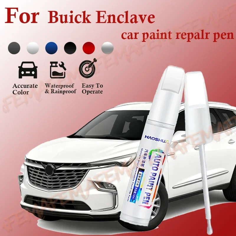 Para Buick Enclave 2018-2025, Lápiz de Reparación de Pintura, Eliminador de Arañazos, Accesorios para Auto, Negro, Blanco, Azul, pintura coche
