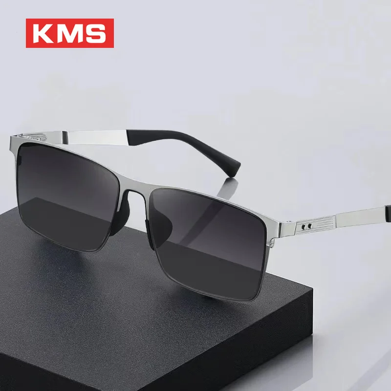 KMSNylon Polarized Sunglasses Men's Sun Glasses Square Box UV-Proof Sunscreen Strong Light Driving Fishing