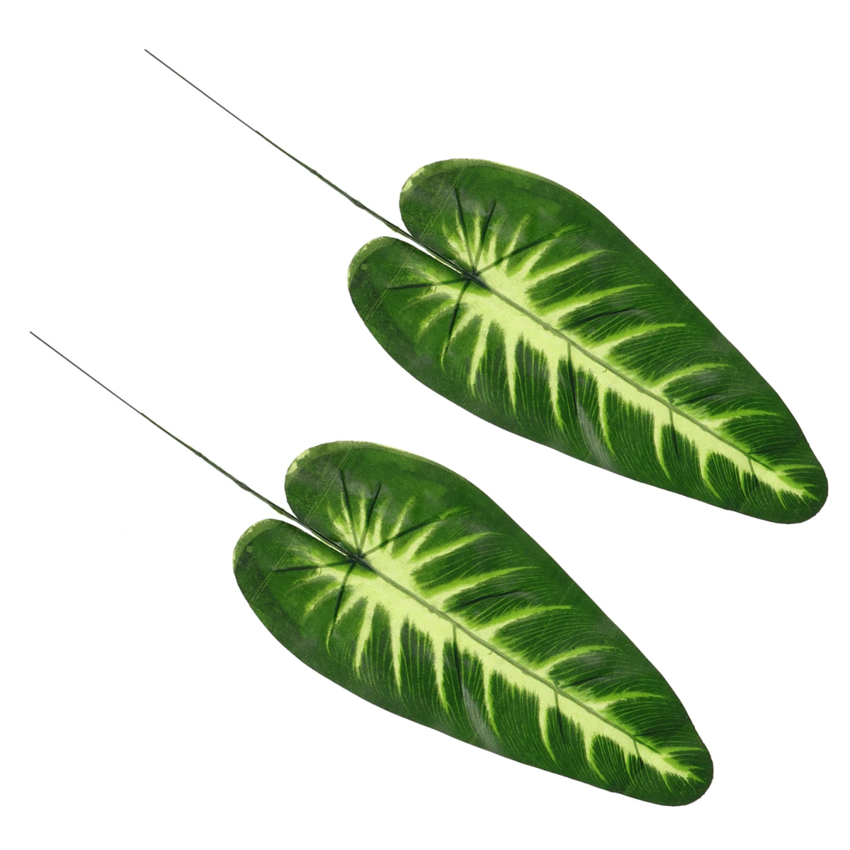 

2 Pcs Greenery Props Fake Leaves Decor Decorative Flower Photograph Artificial Faux