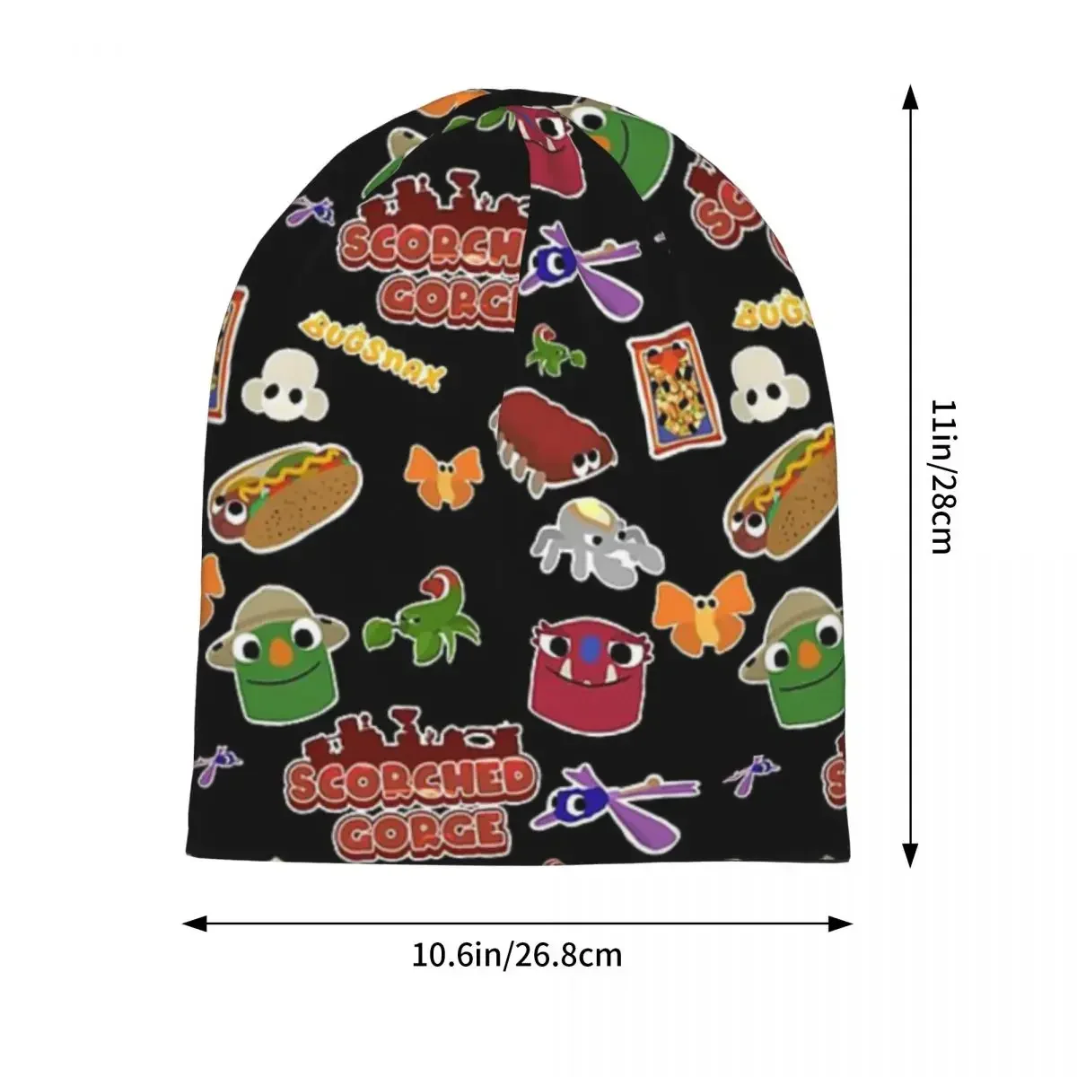 Bugsnax Fan Art Scorched Gorge Warm Knitted Cap Fashion Bonnet Hat Autumn Winter Outdoor Beanies Hats for Men Women Adult