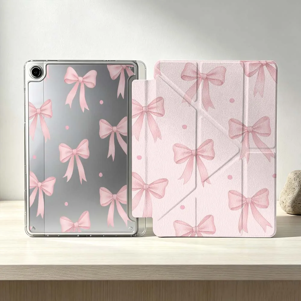 Artistic Design Bow Soft For Samsung Galaxy Tab S10 S9 S8 S7 S6 A11 A10 A9 FE Plus Lite Foldable 3Y Tablet Case