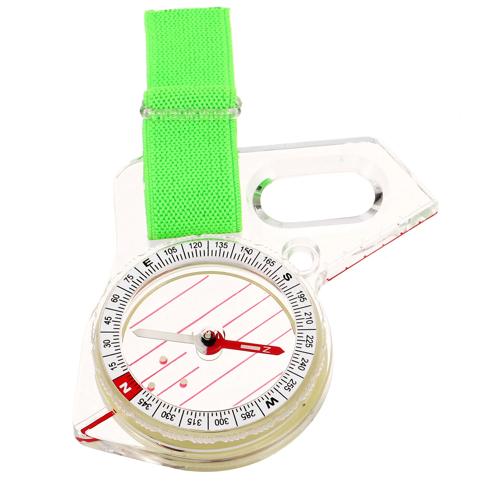 Compass Handheld Camping Hiking Tools Acrylic Pocket Thumb Type Teaching Accessories Outdoor Travel Gear Multi Use