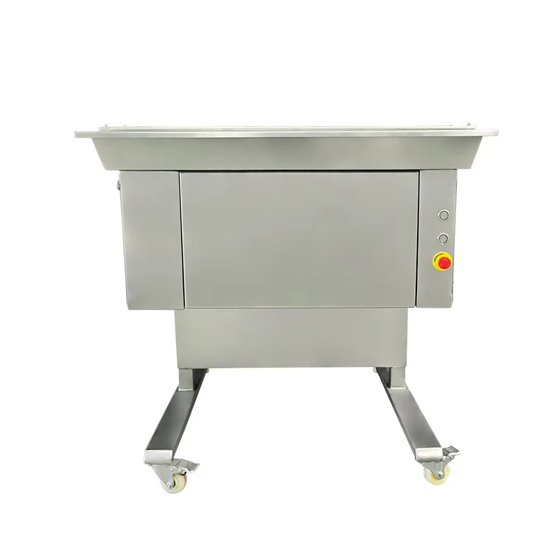 Fatiador de carne automático industrial, costelas de porco, cortador de cubos para costeletas de cordeiro frescas e máquina de corte em cubos de carne