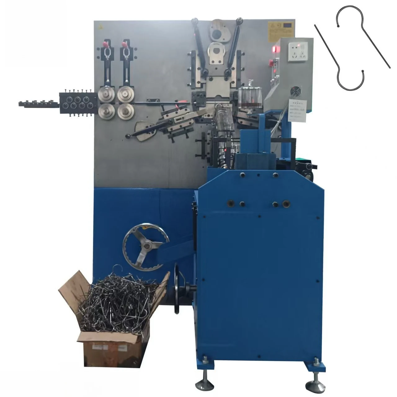 Hanger hook machine Q type hanger hook pier head tooth rubbing processing machinery hanger processing equipment