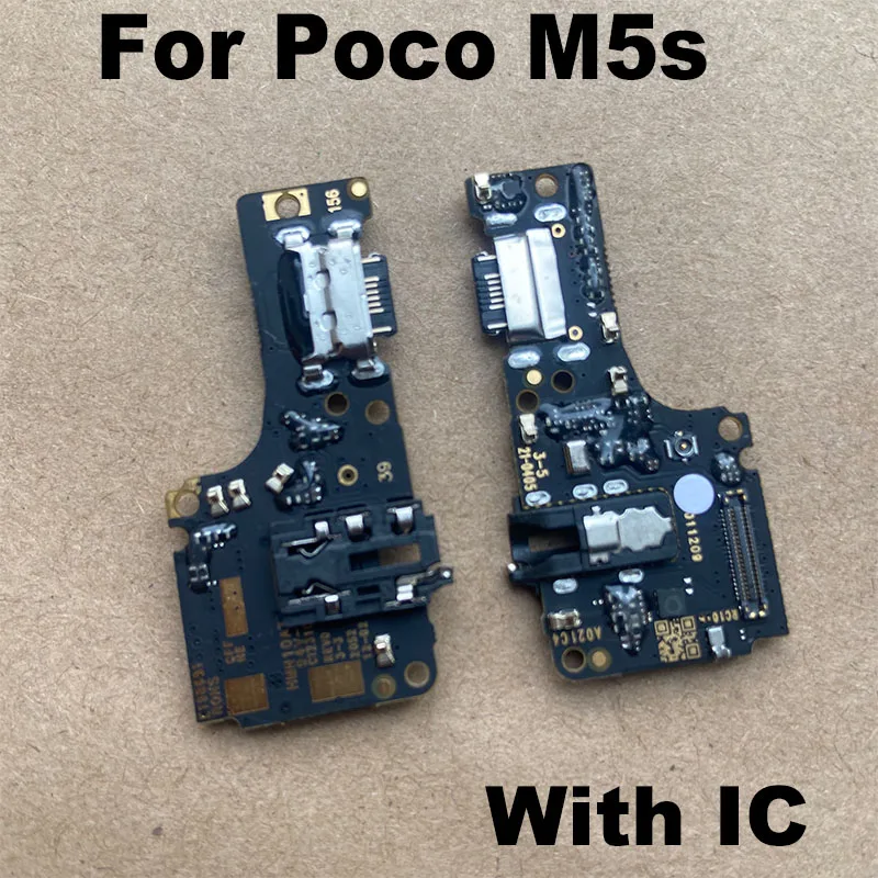 For Xiaomi Poco M5s USB Charging Dock Board Port Mic Microphone Connector Fast Flex Cable Repair Parts Global With IC