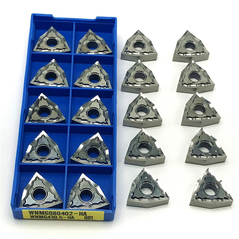 Ferramenta De Torneamento Externo De Alumínio, Ferramenta De Torno CNC, Inserções De Cobre, WNMG080404 HA H01