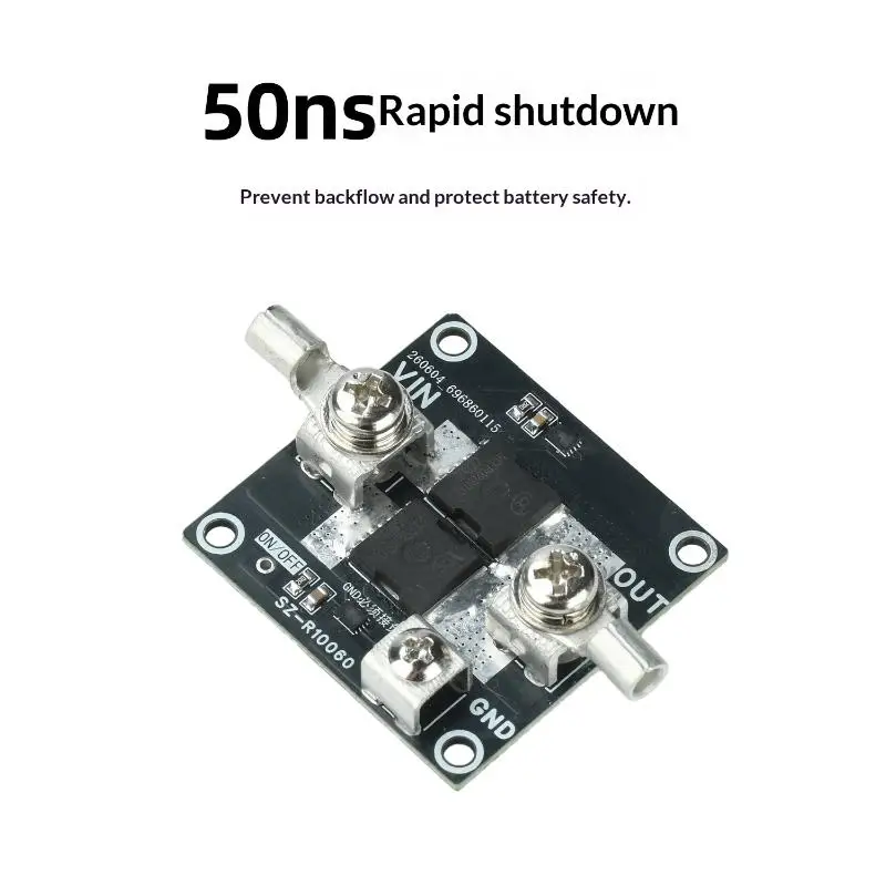 1PCS High Current Ideal Diode Module 100A Dual Chip Control For Solar Backfeed Battery Reverse Protection